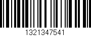 Código de barras (EAN, GTIN, SKU, ISBN): '1321347541'