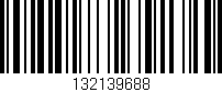 Código de barras (EAN, GTIN, SKU, ISBN): '132139688'