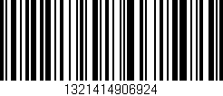 Código de barras (EAN, GTIN, SKU, ISBN): '1321414906924'