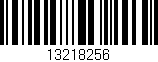 Código de barras (EAN, GTIN, SKU, ISBN): '13218256'