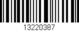 Código de barras (EAN, GTIN, SKU, ISBN): '13220387'