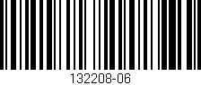 Código de barras (EAN, GTIN, SKU, ISBN): '132208-06'