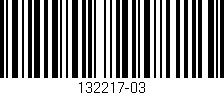 Código de barras (EAN, GTIN, SKU, ISBN): '132217-03'