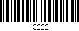 Código de barras (EAN, GTIN, SKU, ISBN): '13222'
