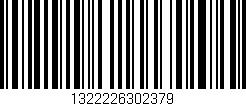 Código de barras (EAN, GTIN, SKU, ISBN): '1322226302379'