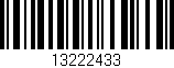 Código de barras (EAN, GTIN, SKU, ISBN): '13222433'