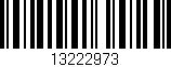 Código de barras (EAN, GTIN, SKU, ISBN): '13222973'