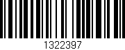 Código de barras (EAN, GTIN, SKU, ISBN): '1322397'