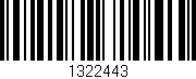 Código de barras (EAN, GTIN, SKU, ISBN): '1322443'