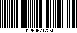 Código de barras (EAN, GTIN, SKU, ISBN): '1322605717350'