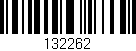 Código de barras (EAN, GTIN, SKU, ISBN): '132262'
