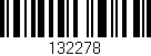 Código de barras (EAN, GTIN, SKU, ISBN): '132278'