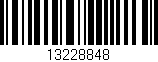 Código de barras (EAN, GTIN, SKU, ISBN): '13228848'