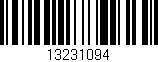 Código de barras (EAN, GTIN, SKU, ISBN): '13231094'