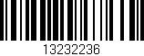 Código de barras (EAN, GTIN, SKU, ISBN): '13232236'