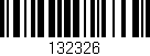 Código de barras (EAN, GTIN, SKU, ISBN): '132326'