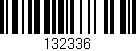 Código de barras (EAN, GTIN, SKU, ISBN): '132336'