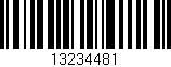 Código de barras (EAN, GTIN, SKU, ISBN): '13234481'