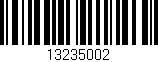 Código de barras (EAN, GTIN, SKU, ISBN): '13235002'