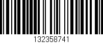 Código de barras (EAN, GTIN, SKU, ISBN): '132358741'