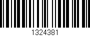 Código de barras (EAN, GTIN, SKU, ISBN): '1324381'