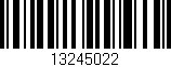Código de barras (EAN, GTIN, SKU, ISBN): '13245022'