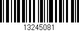 Código de barras (EAN, GTIN, SKU, ISBN): '13245081'