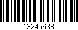 Código de barras (EAN, GTIN, SKU, ISBN): '13245638'