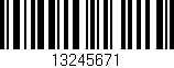 Código de barras (EAN, GTIN, SKU, ISBN): '13245671'
