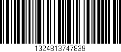 Código de barras (EAN, GTIN, SKU, ISBN): '1324813747839'