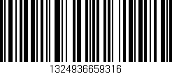 Código de barras (EAN, GTIN, SKU, ISBN): '1324936659316'