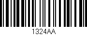 Código de barras (EAN, GTIN, SKU, ISBN): '1324AA'