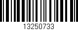 Código de barras (EAN, GTIN, SKU, ISBN): '13250733'