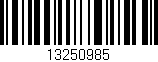 Código de barras (EAN, GTIN, SKU, ISBN): '13250985'