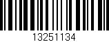 Código de barras (EAN, GTIN, SKU, ISBN): '13251134'