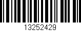 Código de barras (EAN, GTIN, SKU, ISBN): '13252429'