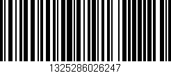 Código de barras (EAN, GTIN, SKU, ISBN): '1325286026247'