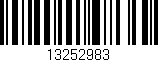Código de barras (EAN, GTIN, SKU, ISBN): '13252983'