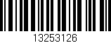 Código de barras (EAN, GTIN, SKU, ISBN): '13253126'