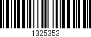 Código de barras (EAN, GTIN, SKU, ISBN): '1325353'