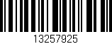 Código de barras (EAN, GTIN, SKU, ISBN): '13257925'