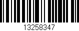 Código de barras (EAN, GTIN, SKU, ISBN): '13258347'