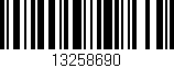 Código de barras (EAN, GTIN, SKU, ISBN): '13258690'