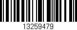 Código de barras (EAN, GTIN, SKU, ISBN): '13259479'