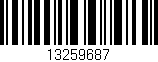 Código de barras (EAN, GTIN, SKU, ISBN): '13259687'