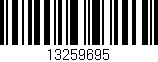 Código de barras (EAN, GTIN, SKU, ISBN): '13259695'