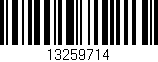 Código de barras (EAN, GTIN, SKU, ISBN): '13259714'