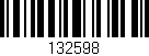 Código de barras (EAN, GTIN, SKU, ISBN): '132598'
