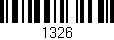 Código de barras (EAN, GTIN, SKU, ISBN): '1326'