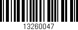 Código de barras (EAN, GTIN, SKU, ISBN): '13260047'